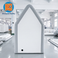Carpa de Pesca Inflable de PVC, Carpas Inflables Dobles, Impermeables para las Cuatro Estaciones, Portátiles para Acampar al Aire Libre