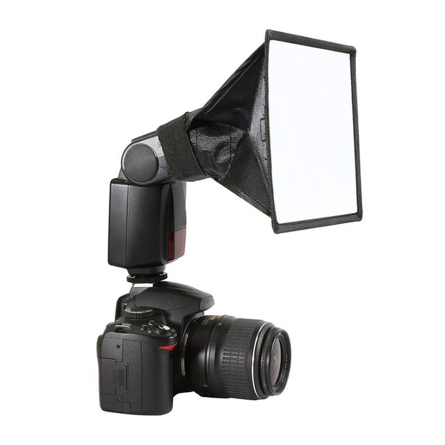 20*30cm Universal Portable Flash Diffuser Light Softbox Speedlight Soft Box for Canon Camera Studio Light Accessory