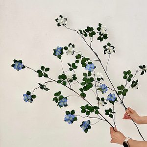 Fleur artificielle en soie Guanyin Lotus Vine 30cm-100cm Bleu Blanc Haute Simulation Décoration Maison Accessoires Mariage - Product Image 2