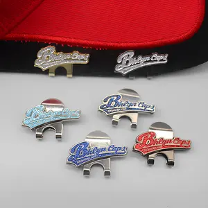 Manufacturer Custom Logo Metal Lapel Hat Clips Glitter Custom Soft Enamel Hat Pins