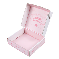 Boîte d'expédition en carton ondulé rose personnalisée de qualité supérieure avec doublure en éponge, écologique, pour emballage de cosmétiques, vêtements et coffrets cadeaux – Vente en gros