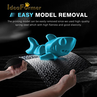 Ideaformer PEO PET Double-Sided Film Steel Build Plate Hotbed 276x293mm 376g yang telah ditingkatkan untuk Printer 3D Snapmaker U1