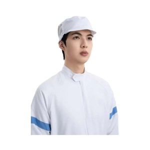 หมวกแก๊ปใส่ทำงานระบายอากาศป้องกันไฟฟ้าสถิตย์ใส่สบายสำหรับโรงงานอาหารผู้ใหญ่ใช้ได้ทั้งชายและหญิง100% โพลีเอสเตอร์สีขาว - Product Image 1