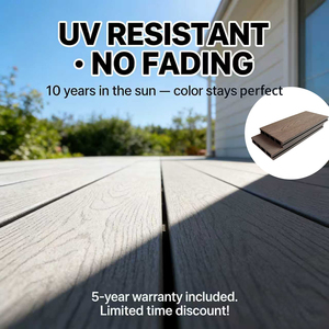 Dalles de terrasse en <span class=keywords><strong>composite</strong></span> bois-plastique brossé, écologiques et antidérapantes, à <span class=keywords><strong>prix</strong></span> d'usine, avec grain de bois, pour jardin et extérieur - Product Image 1