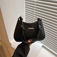 Bolso Bandolera Elegante para Mujer 2025, Color Sólido, Cierre de Cremallera, Diseño Simple y Moderno, de Poliéster, para el Trabajo, Otoño