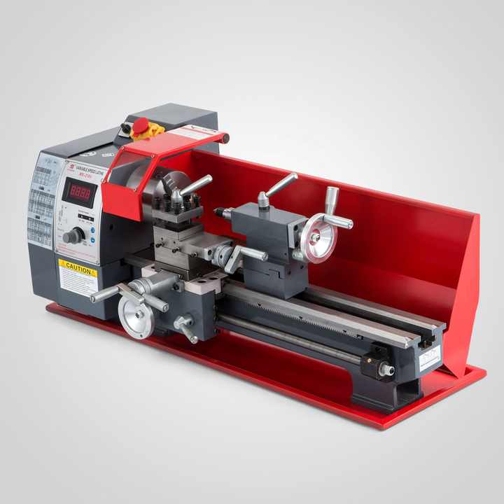 SIHAO Metalldrehmaschine 1200W 220x750 – Tischdrehbank Für Präzise Metallarbeiten Zu Hause