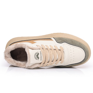 39-45แยกลำลอง PU รองเท้าฤดูใบไม้ร่วงฤดูหนาวสบายรองเท้าผ้าใบกีฬาผู้ชายตัดกลาง - Product Image 2