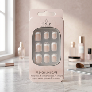 Uñas Acrílicas Postizas Ovaladas Color Nude para Manicura Francesa, Reutilizables con Pegamento, Largas para Aplicación en Dedos FD0014 - Product Image 3