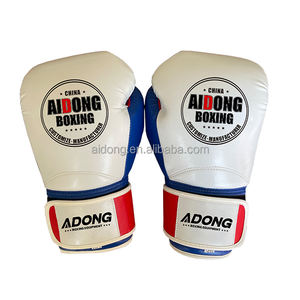 Guantes de entrenamiento profesional de alta calidad MMA Muay Thai Sparring Guantes de boxeo de cuero PU para artes marciales - Product Image 2
