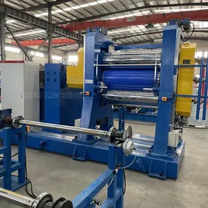 China manufacture of textile calender machinery plastic three-roller calendering machinery