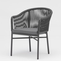 Chaise de salle à manger empilable en aluminium de qualité supérieure - Couleur - Optionnelle Chaise d'événement de jardin en plein air pour patio et café