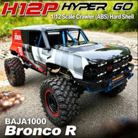سيارة تحكم عن بعد MJX Hyper Go H12P بمقياس 1/12، سيارة بدون فرشات بتحكم لاسلكي 2.4 جيجا هرتز، سيارة دفع رباعي للطرق الوعرة، نموذج برونكو باجا 1000، سيارة تسلق الصخور من الدرجة المحترفة