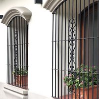 Parrillas de ventana de hierro forjado de alta seguridad Marco reforzado y barras antipalanca para máxima protección