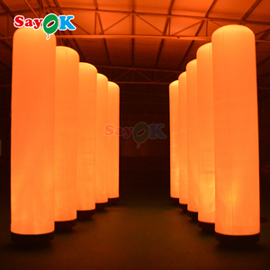 Sayok 3m <span class=keywords><strong>Inflatable</strong></span> quảng cáo cột đầy màu sắc <span class=keywords><strong>LED</strong></span> chiếu sáng <span class=keywords><strong>Inflatable</strong></span> trụ cột cho tổ chức sự kiện Đảng - Product Image 6