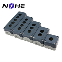 Caja de Control con Botón Pulsador Impermeable de 1, 2 o 3 Orificios, Caja de Botón de Parada de Emergencia, Caja para Botón Pulsador de 22mm