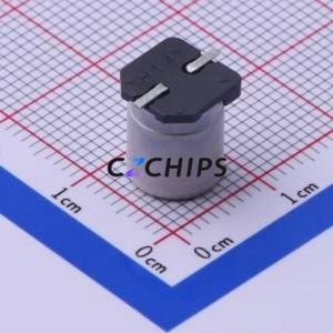 ตัวเก็บประจุอิเล็กโทรไลต์อะลูมิเนียมแบบ SMD รุ่น EEETC1V470P ขนาด D8xL10.2 มม. ความจุ 47uF ค่าความคลาดเคลื่อน 20% แรงดัน 35V กระแสไฟ 410mA-100kHz - Product Image 2