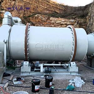 Séchoir à gaz à trois cylindres Slime charbon séchoir à tambour rotatif avec chauffage électrique SUS316L matériel 220V tension - Product Image 1