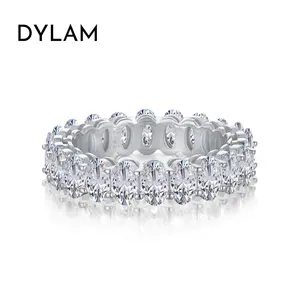 Tylam — bague de fiançailles en argent Sterling 925 pour femme, bague de fiançailles à la mode, zircon cubique CZ 5A, plaqué or 18 carats, bijoux de mariage