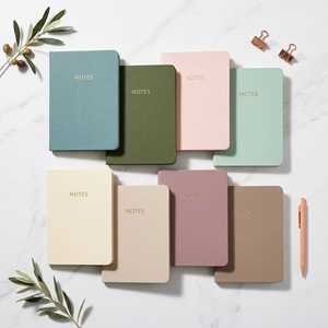New Classic <strong>A5</strong> PU Leather Notebook Office School Soft Cover <strong>Notepad</strong> with Line Grid Blank Paper Sheets Stationery Customize logo - Product Image 1