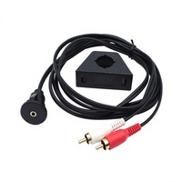Câble USB de 2 mètres avec support pour tableaux de bord de voiture et de moto, étanche, connecteur 3,5 mm, conducteur en cuivre, vente directe