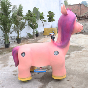 Caballo Eléctrico Infantil Personalizado, Scooter Pony con Asiento Seguro <span class=keywords><strong>para</strong></span> Niños, Alquiler <span class=keywords><strong>para</strong></span> Parques Infantiles, Entretenimiento Interior/Exterior - Product Image 4