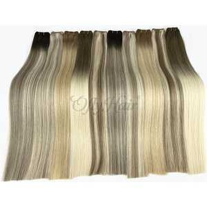 Lusso <span class=keywords><strong>capelli</strong></span> <span class=keywords><strong>veri</strong></span> umani <span class=keywords><strong>extension</strong></span> biondo Balayage colore sottile invisibile per la macchina trama <span class=keywords><strong>capelli</strong></span> russi <span class=keywords><strong>capelli</strong></span> - Product Image 4