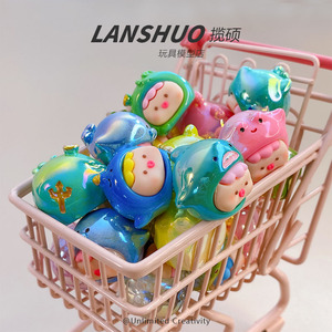 Figuras de Animales Marinos en 3D Lanshuo, Juego de Joyería DIY de Color Sólido Electrochapado, Modelo de Juguete Unisex - Product Image 1