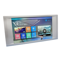 Monitor de señalización digital LED LCD de 21.5 pulgadas con Android 4G para montaje en techo de autobús, pantalla publicitaria para autobús o furgoneta