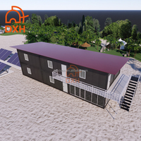 Casa Contenedor Modular Económica, Cabaña Prefabricada de Acero, Fácil Reubicación, Campamento Temporal para Base de Proyectos