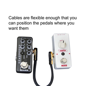 6PCS Guitar a Patch Cables Ángulo recto 15/30CM 1/4 <span class=keywords><strong>Cable</strong></span> <span class=keywords><strong>de</strong></span> <span class=keywords><strong>guitarra</strong></span> Para pedales <span class=keywords><strong>de</strong></span> efectos <span class=keywords><strong>de</strong></span> <span class=keywords><strong>guitarra</strong></span> - Product Image 3