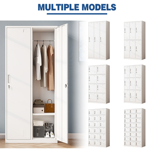 Archivadores Metálicos de Diseño Moderno con Paneles Metálicos, <span class=keywords><strong>Estantes</strong></span> Ajustables y 2 Cajones <span class=keywords><strong>para</strong></span> <span class=keywords><strong>Oficina</strong></span> en Casa, Dormitorio, Sala de Estar, Taller - Product Image 6