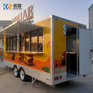 Remorque à <span class=keywords><strong>café</strong></span> commerciale de 5 mètres entièrement équipée avec réfrigérateur, friteuse et système solaire, pour burgers et frites, Food Truck - Product Image 6