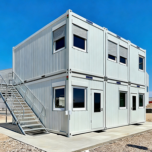 Junsu Villa Prefabbricata di Lusso Espandibile 20ft 40ft, Casa Container con 3 Camere da Letto, Design Moderno per Hotel, Struttura in Acciaio Traspirante - Product Image 2