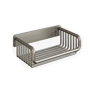 Wall Mounted Toilet Paper Holder Rectangular Aluminum Alloy Spear Gray No Drilling Required Minimalist Design <b>Bathroom</b> Use - Product Image 5