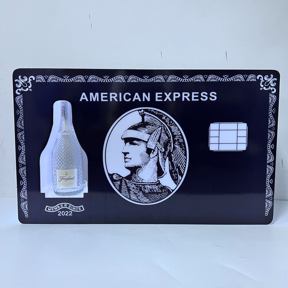 Лидер продаж с фабрики, акриловая светодиодная бутылочка, презентатор, демонстратор VIP, черная карта, Baller Express для ночного клуба