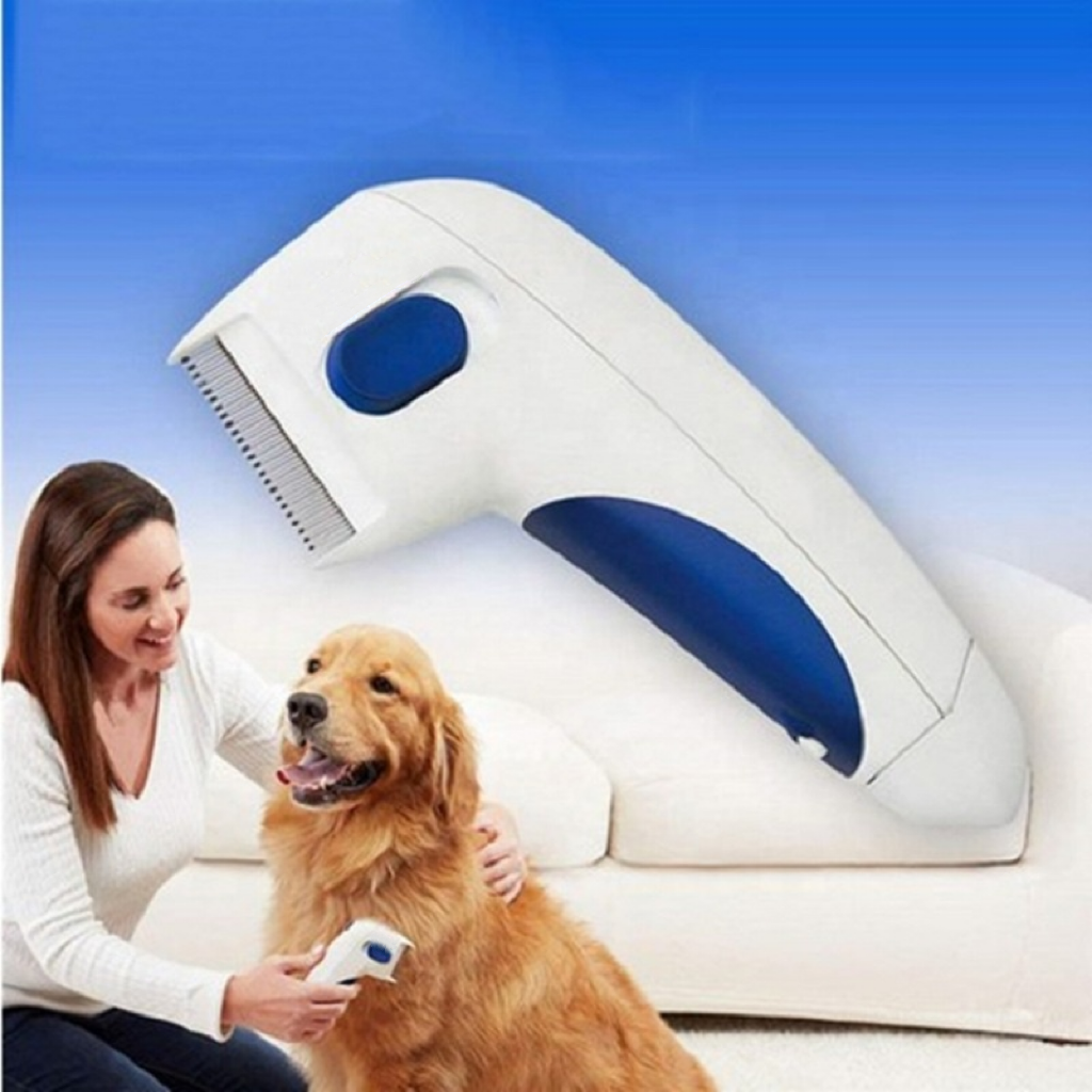 Pet Anti Flea Lice Cleaner Comb Electric Bushing Dog Pet Comb