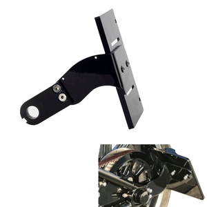 Soporte de Matrícula Trasero de Acero Pazoma para Motocicleta, Compatible con Softail Fat Boy Breakout Dyna Street Bob, Nuevo, 1 Año de Garantía - Product Image 1