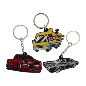 Custom Logo PVC Key Chain Holder Soft Silicone Key Rings with High Durability Price for Promotional Motorcycle & Carabiners