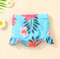 Maillot de bain d'été pour tout-petits, vente en gros, pour fille, mignon, style camisole, une pièce à volants, vêtements de natation tendance, avec bretelles à nœuds, pour bébé fille