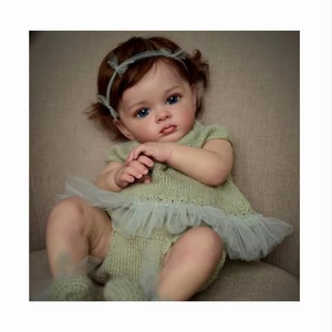 Nuova alta qualità 60Cm completato In foto bambole rinate bambina mano con genesi vernice 3D bambola di pelle - Product Image 1