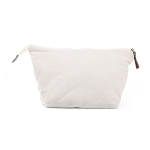 Promotionnel de haute qualité <span class=keywords><strong>couleur</strong></span> naturelle personnalisé petit portable toile coton sac de maquillage pour cosmétique - Product Image 2