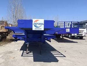 Nuevo semirremolque plataforma camión contenedor de acero remolque y transporte de carga descuento - Product Image 3