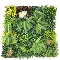 Mur végétal artificiel en plastique pour intérieur et extérieur, panneau de haie artificielle, mur de plantes artificielles pour salon