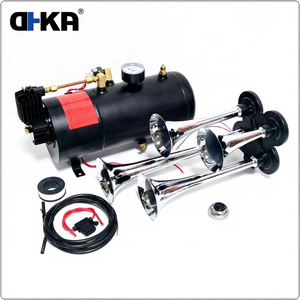 Kit de compresseur d'air miniature 3L 150 PSI avec réservoir pour <span class=keywords><strong>klaxon</strong></span> pneumatique 12V pour camion, <span class=keywords><strong>train</strong></span>, bus, <span class=keywords><strong>voiture</strong></span> avec quatre tuyaux AS174A+AS034 - Product Image 1