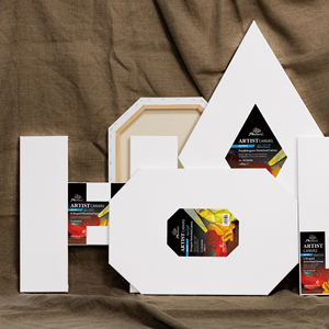 Phoenix nghệ sĩ lớp MDF khung kết cấu trung bình bức tranh trống hình Trái Tim Vải kéo dài - Product Image 6