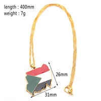 Nouveau collier avec pendentif carte du monde en or, drapeau de pays africains : Guinée, Ghana, Libéria, sous-marin, Jamaïque, Afrique du Sud, Congo, Honduras