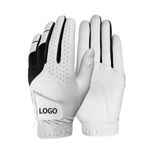 Guante de <span class=keywords><strong>Golf</strong></span> Blanco Premium para Hombre, de Cuero Cabretta, Transpirable y Suave, para <span class=keywords><strong>Mano</strong></span> Izquierda, con Logotipo Personalizado - Product Image 5
