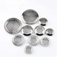 25mm Flat Circular Air Vent Covers Stainless Steel Mesh Hole For Cabinet Bathroom Office Kitchen Ventilation Hole Cover Systems