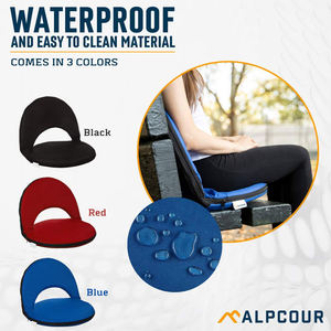 Siège de stade pliable portable personnalisé avec dossier, chaise de camping légère pour les sports de plein air, les concerts, la pêche et les pique-niques - Product Image 4