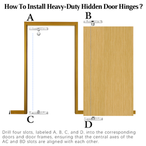 Современная вращающаяся 360 градусов нержавеющая сталь Скрытая сверхмощная Скрытая дверная петля Поворотная 6 мм Толщина - Product Image 3